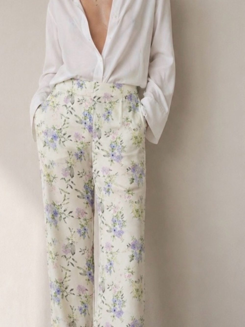 The KOOPLES Silk Floral Pants